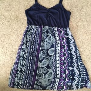 American Eagle Blue Patterned Dress (Sz M)